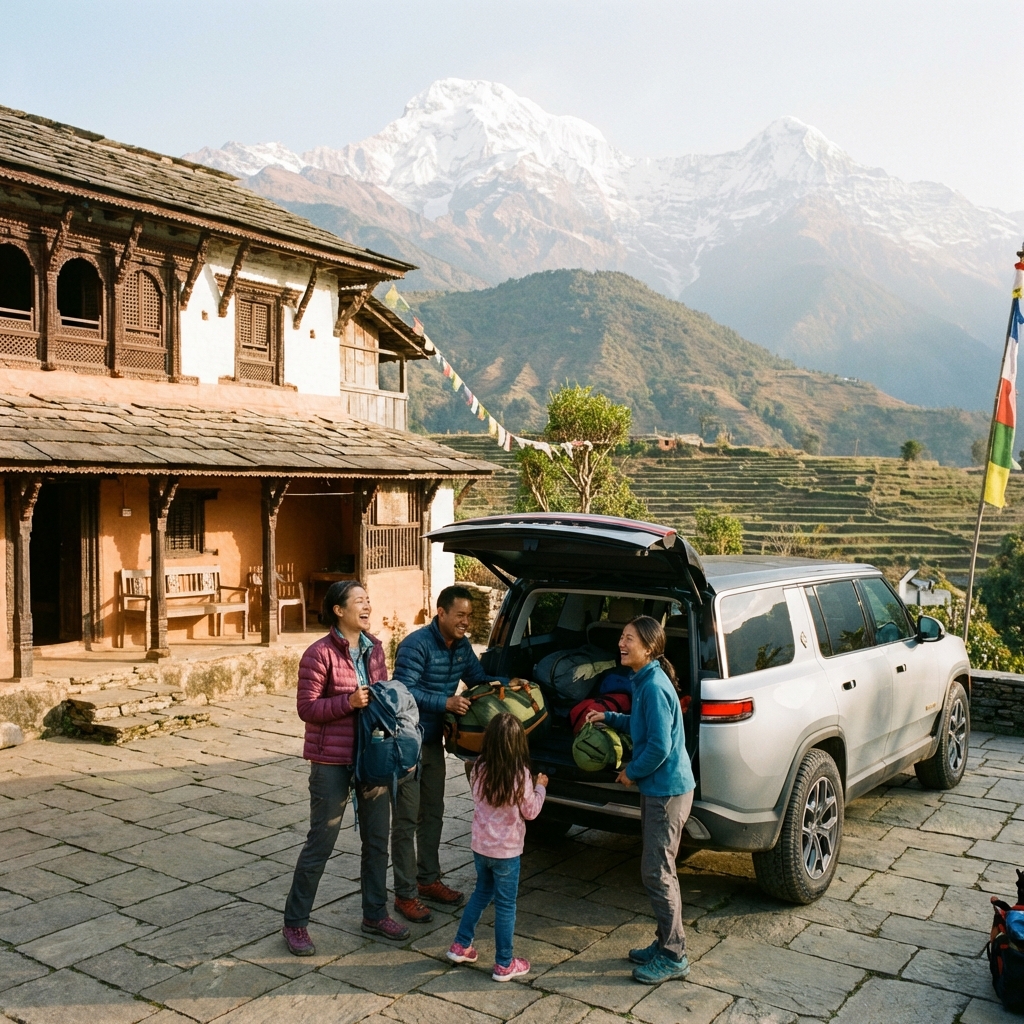Family Road Trips in Nepal: Traveling Comfortably with Kids in an EV